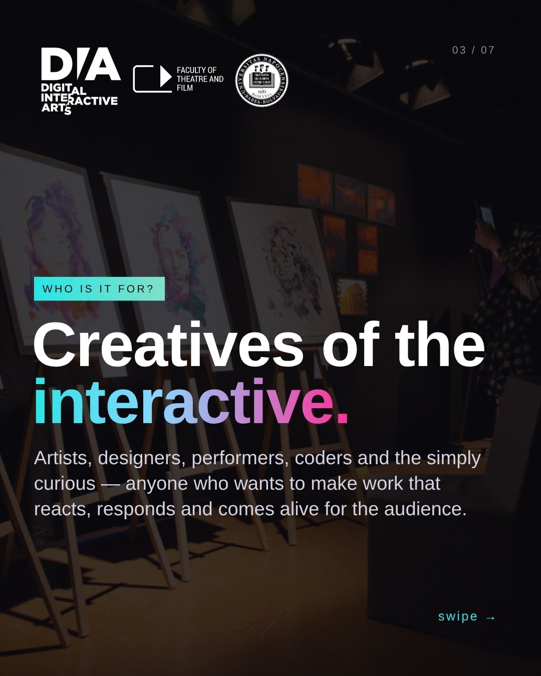 Admission, inside: Creatives of the interactive