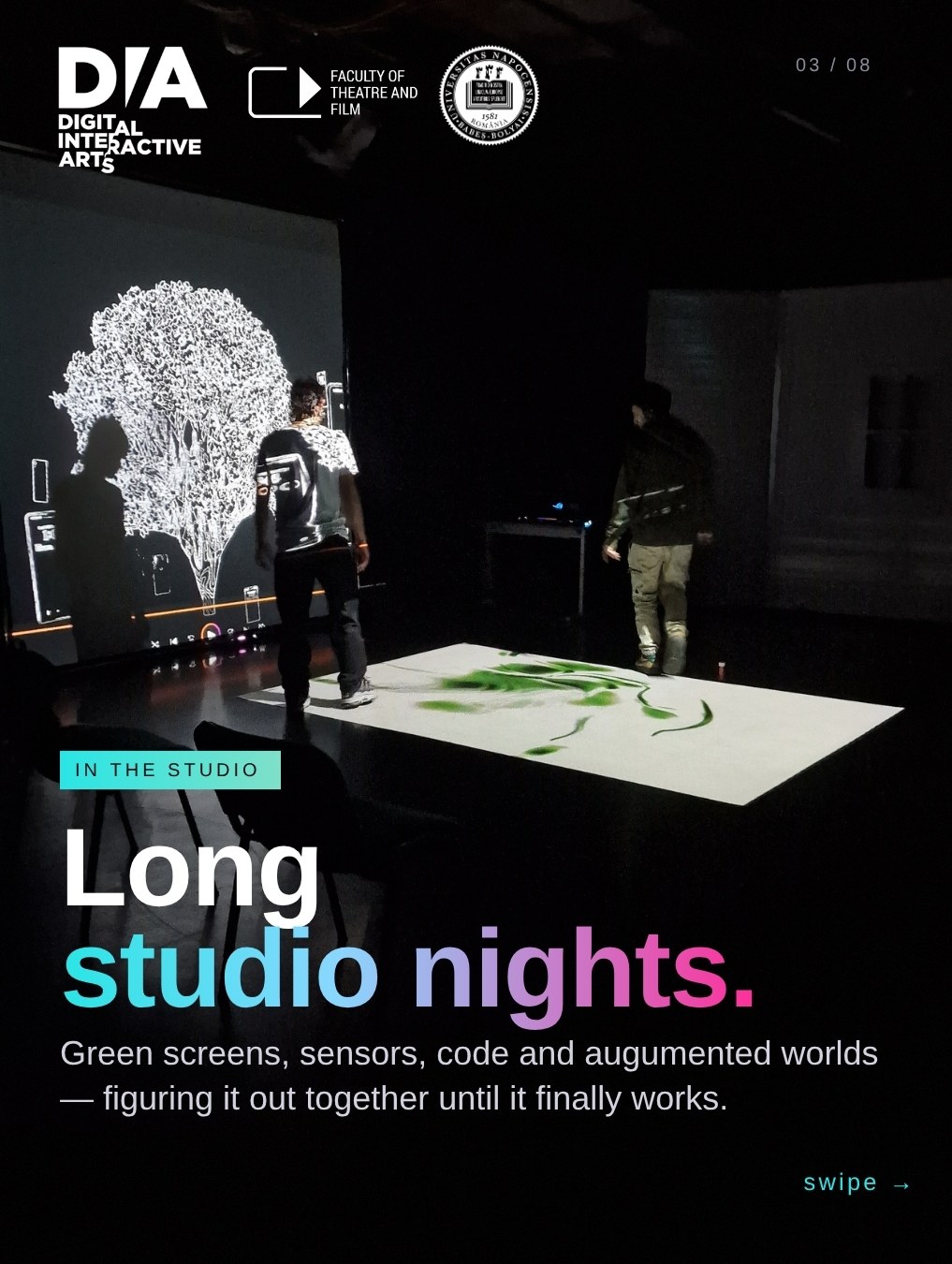 Student life, inside: Long studio nights